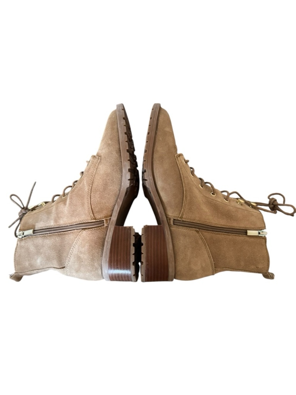 Sole Society Faunya Suede Lace-Up‎ Boots Light Brown 9.5 - Picture 5 of 12